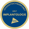 Tätigkeitsschwerpunkt Implantologie der DGI - Dr. Oliver Treuner - 2017