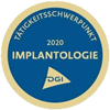 Tätigkeitsschwerpunkt Implantologie der DGI - Dr. Oliver Treuner - 2020