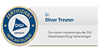 Tätigkeitsschwerpunkt Implantologie der DGI - Dr. Oliver Treuner - 2026