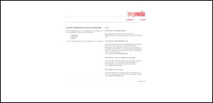 Screenshot und Link zur Webseite der Werbeagentur tempmedia in Cottbus